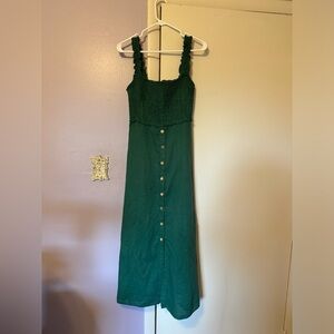 NWOT never worn Zara medium rich green maxi dress